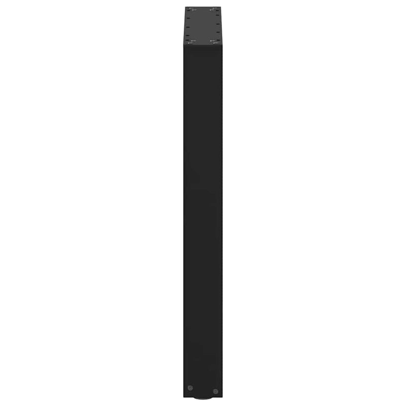vidaXL Dining Table Legs U-Shaped 2 pcs Black 70x(72-73) cm Steel