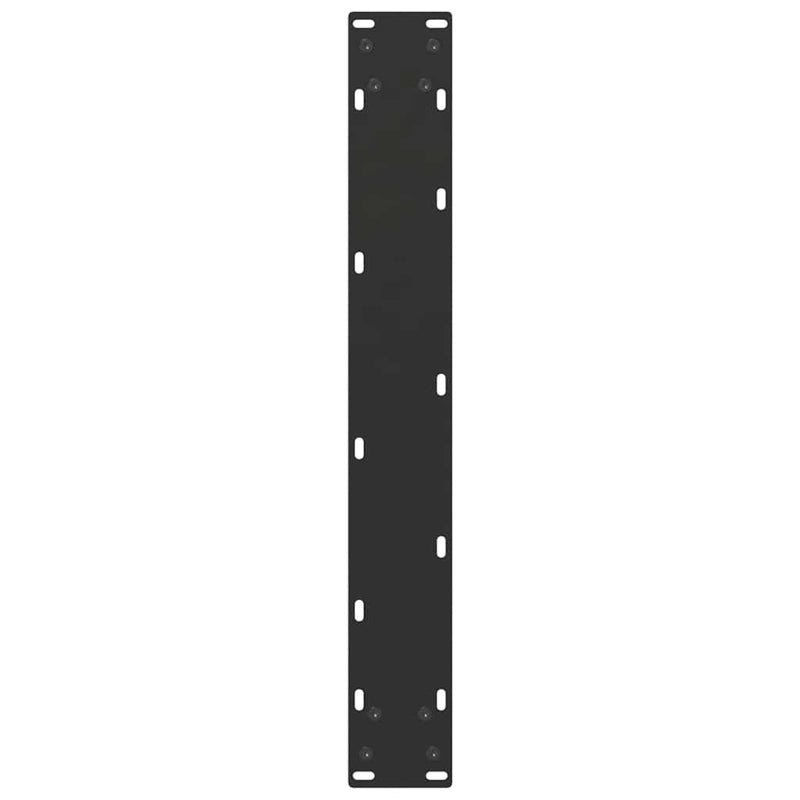 vidaXL Dining Table Legs U-Shaped 2 pcs Black 70x(72-73) cm Steel