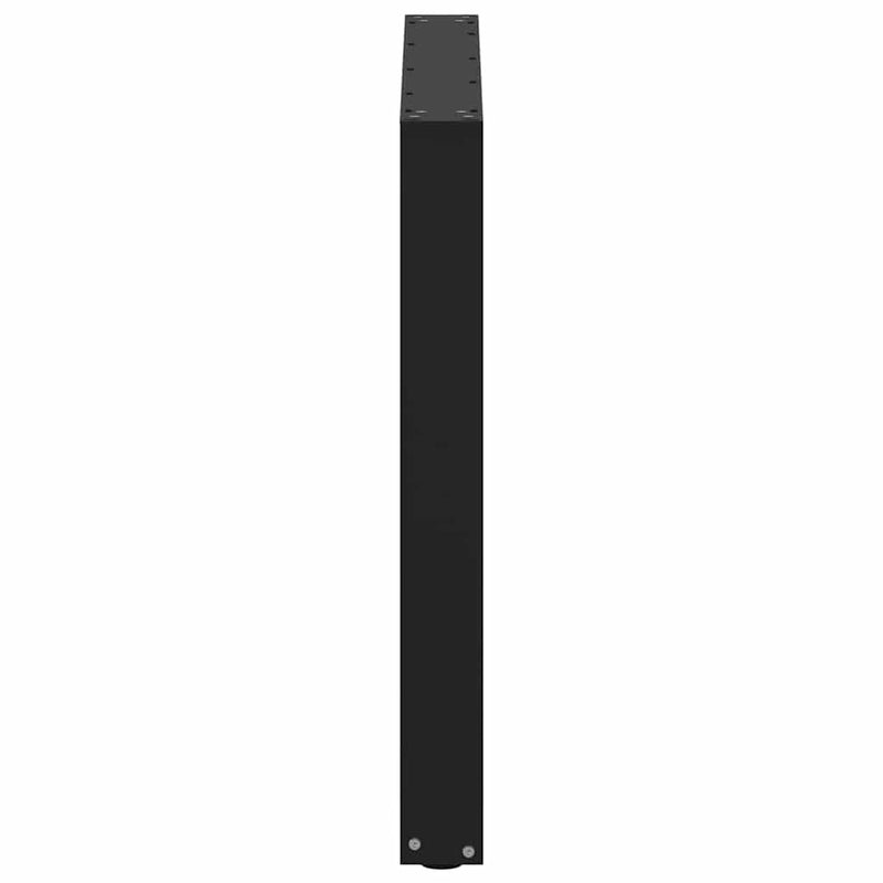 vidaXL Dining Table Legs U-Shaped 2 pcs Black 80x(72-73) cm Steel