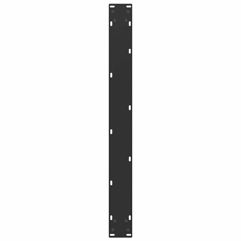 vidaXL Dining Table Legs U-Shaped 2 pcs Black 80x(72-73) cm Steel