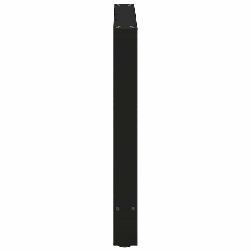 vidaXL Dining Table Legs Black 2 pcs 70x(72-73) cm Steel