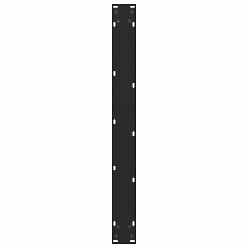 vidaXL Dining Table Legs Black 2 pcs 70x(72-73) cm Steel