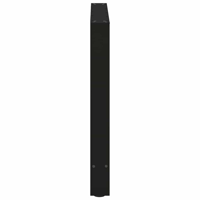 vidaXL Dining Table Legs Black 2 pcs 80x(72-73) cm Steel