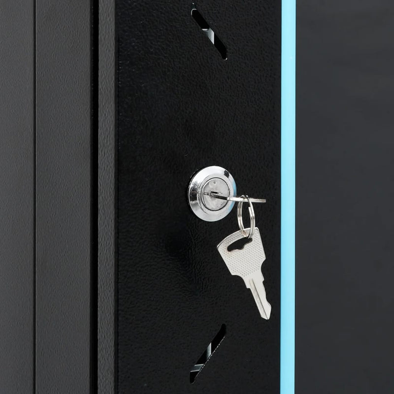 vidaXL 15U Network Cabinet 19" IP20 Black 60x45x86 cm