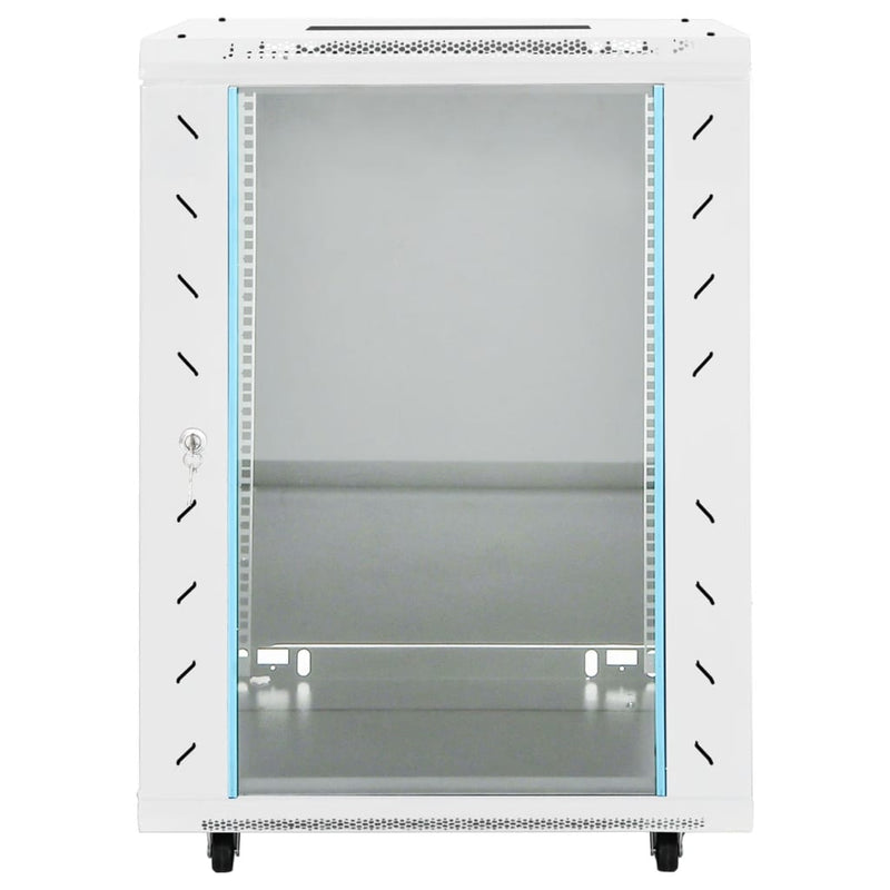 vidaXL 15U Network Cabinet 19" IP20 Grey 60x45x86 cm