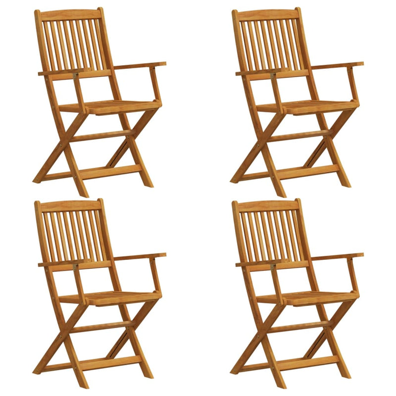 vidaXL 5 Piece Garden Dining Set Solid Wood Eucalyptus