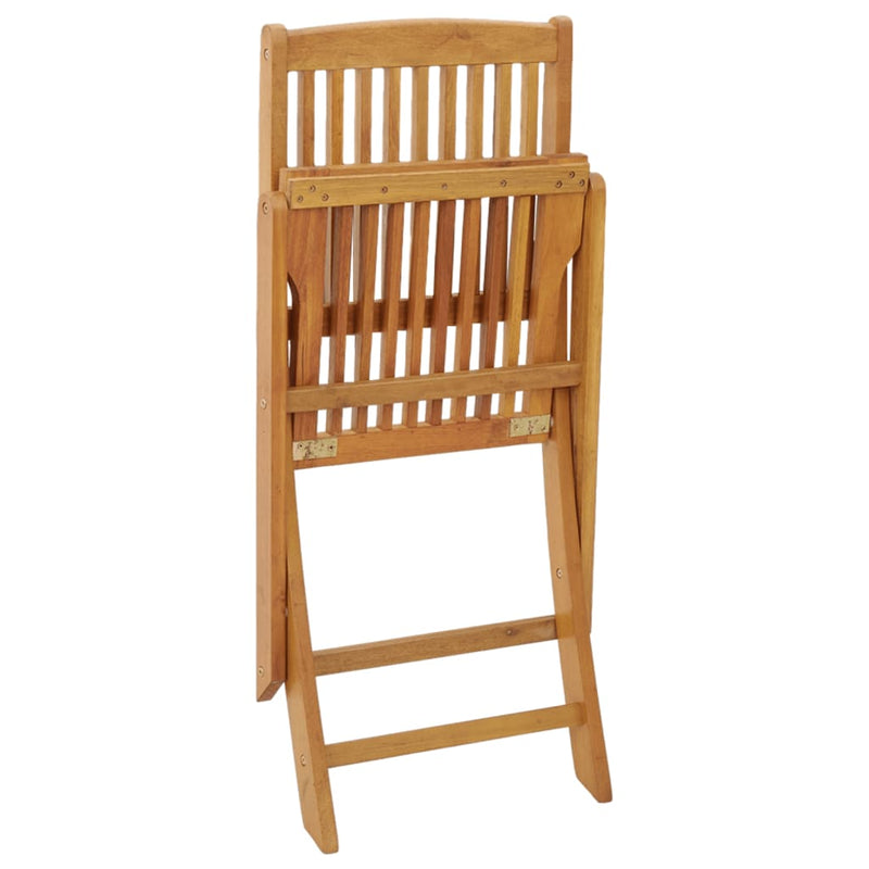 vidaXL 5 Piece Garden Dining Set Solid Wood Eucalyptus