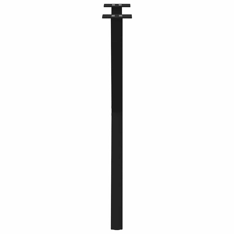 vidaXL Dining Table Legs X-Shaped 2 pcs Black 57x(72-73) cm Steel