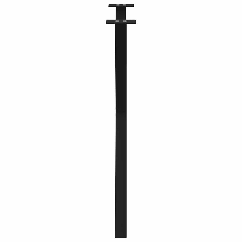 vidaXL Dining Table Legs X-Shaped 2 pcs Black 70x(72-73) cm Steel