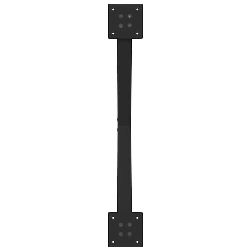 vidaXL Dining Table Legs X-Shaped 2 pcs Black 80x(72-73) cm Steel