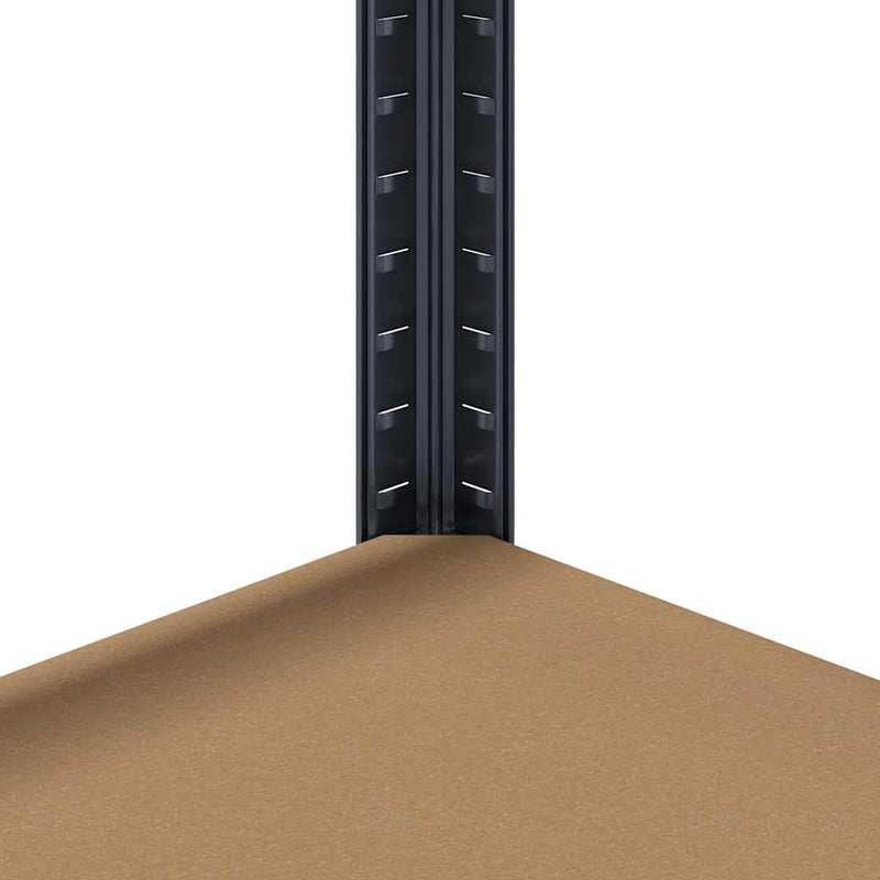 vidaXL 5-Layer Storage Shelves 4 pcs Anthracite Steel&Engineered Wood