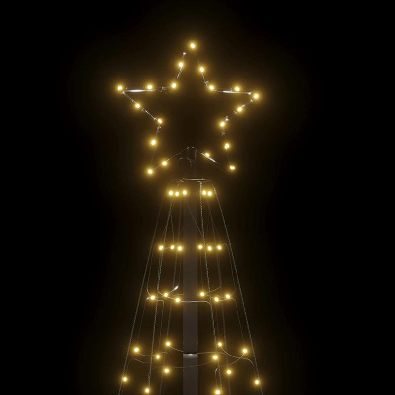 vidaXL LED Christmas Tree with Spikes 220 LEDs Warm White 180 cm