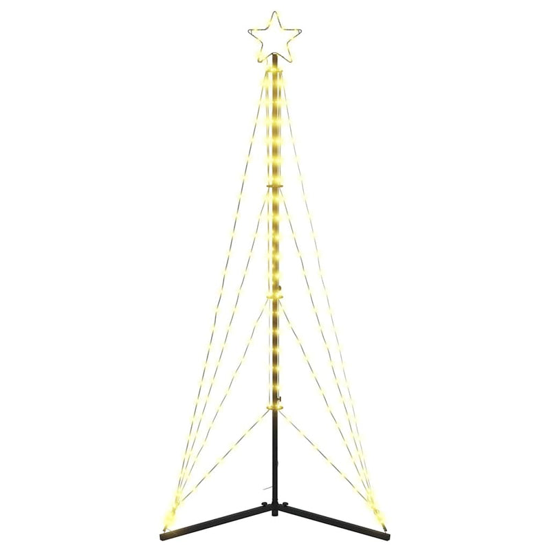 vidaXL LED Christmas Tree 363 LEDs Warm White 182 cm