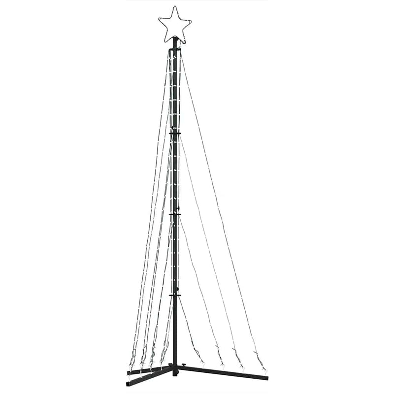 vidaXL LED Christmas Tree 339 LEDs Cold White 182 cm