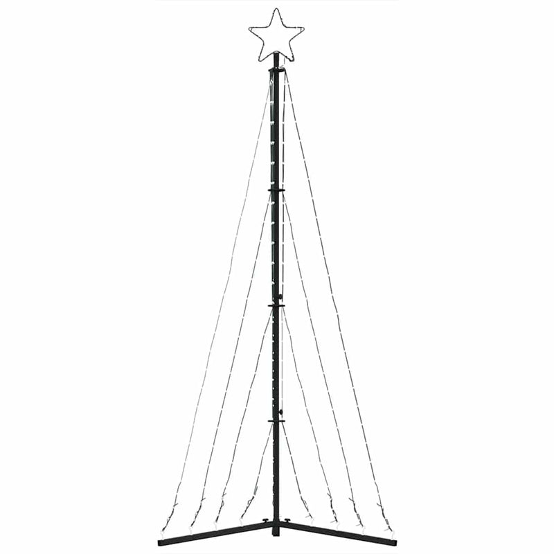 vidaXL LED Christmas Tree 339 LEDs Cold White 182 cm