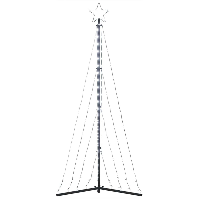 vidaXL LED Christmas Tree 339 LEDs Cold White 182 cm