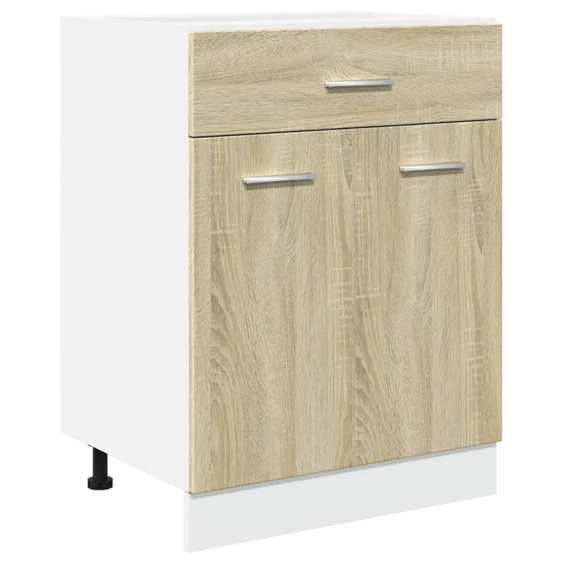 4 Piece Kitchen Cabinet Set Lyon Sonoma Oak Engineered Wood