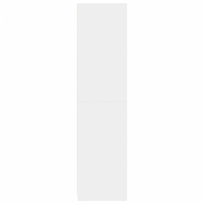 vidaXL Wardrobe White 100x50x200 cm Engineered Wood