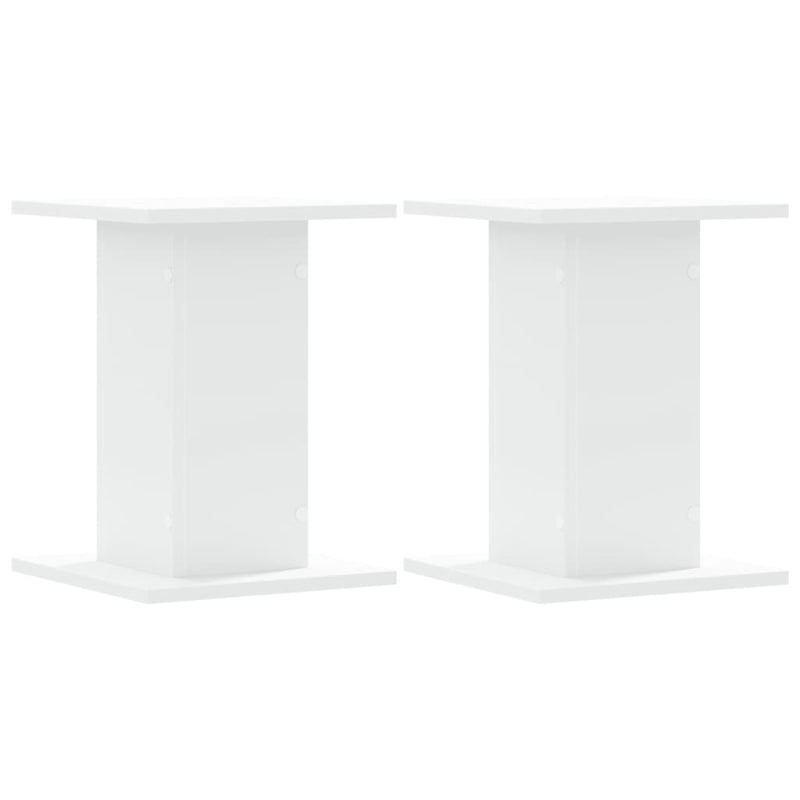 vidaXL Plant Stands 2 pcs White 30x30x40 cm Engineered Wood