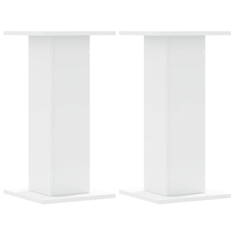 vidaXL Plant Stands 2 pcs White 30x30x60 cm Engineered Wood