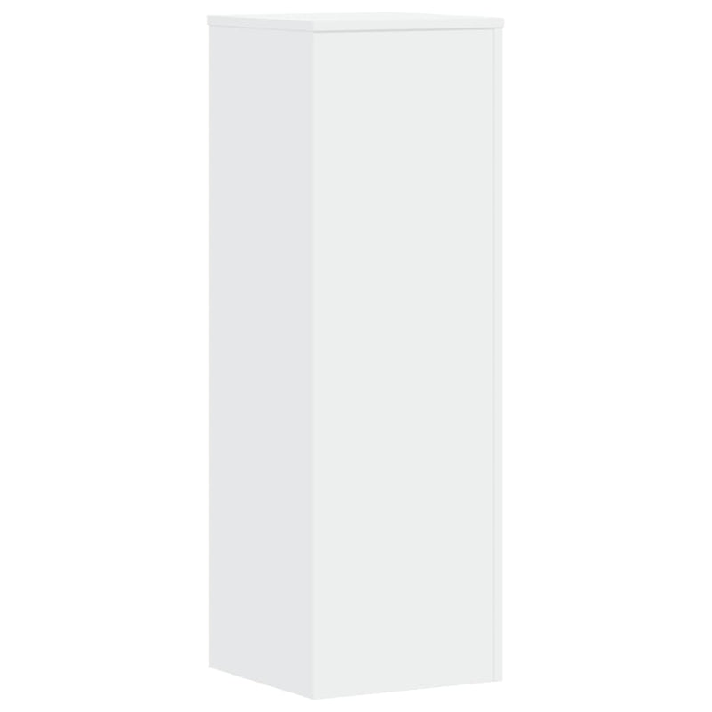 vidaXL Plant Stands 2 pcs White 33x33x100 cm Engineered Wood
