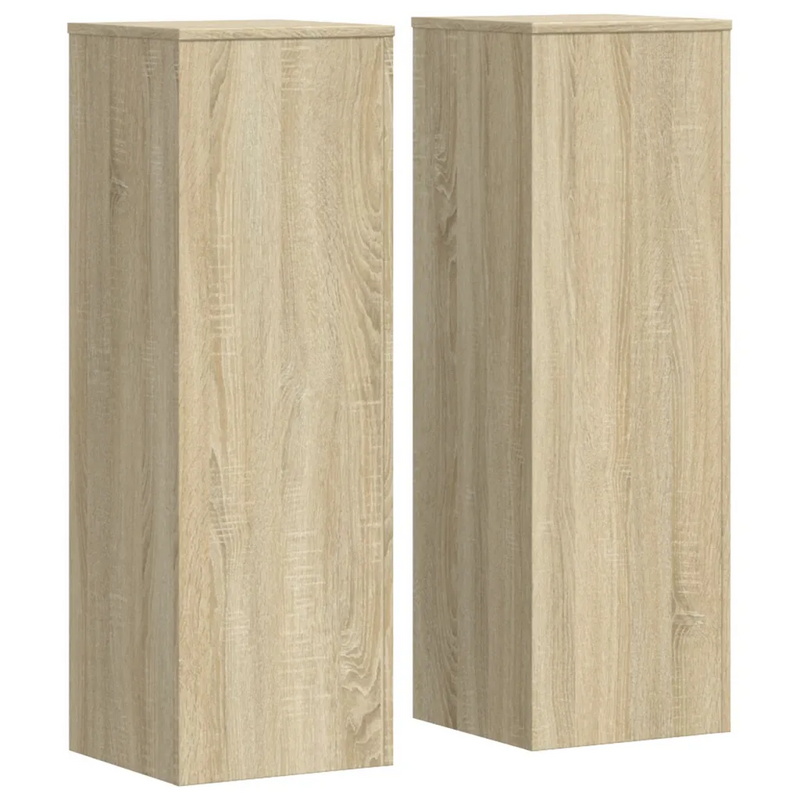 Plant Stands 2 pcs Sonoma Oak 33x33x100 cm Engineered Wood