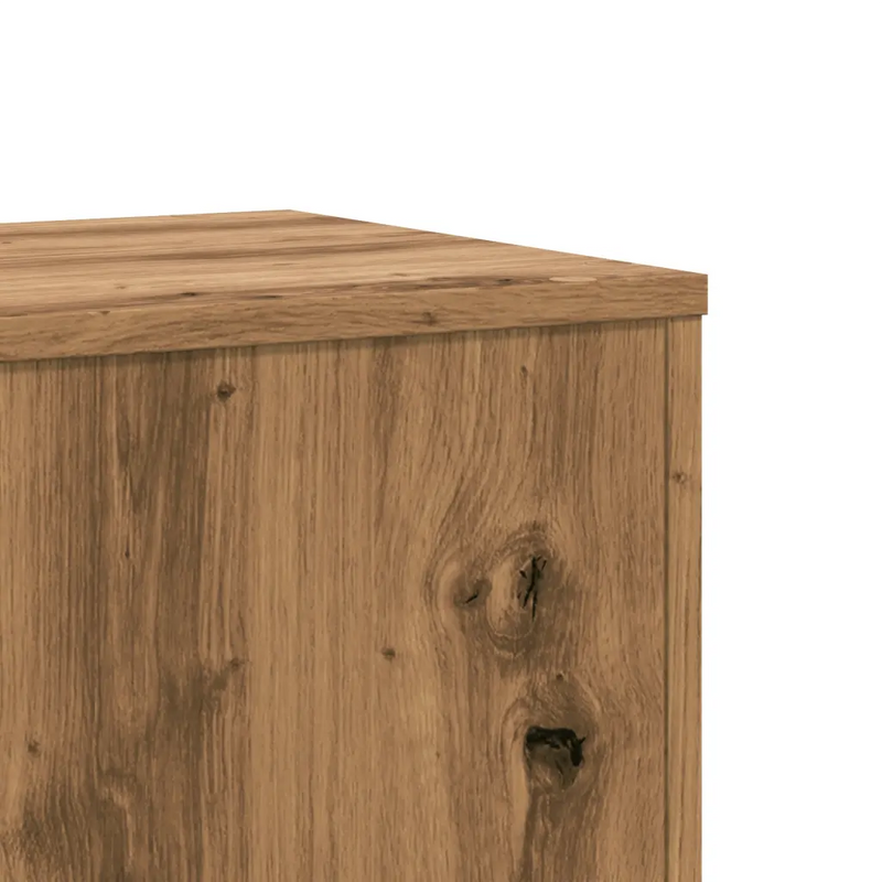 Plant Stands 2 pcs Artisian Oak 33x33x100 cm Engineered Wood
