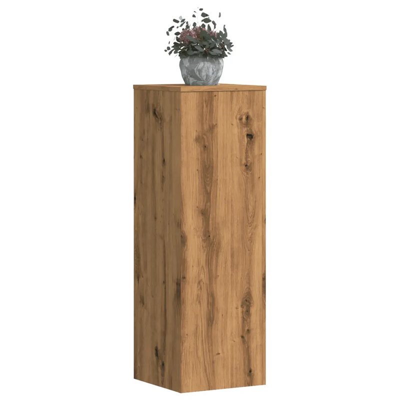 Plant Stands 2 pcs Artisian Oak 33x33x100 cm Engineered Wood