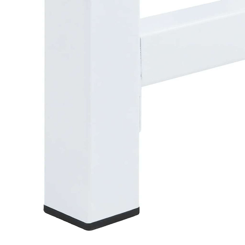 vidaXL Double Washing Machine Pedestal with Pull-Out Shelves White