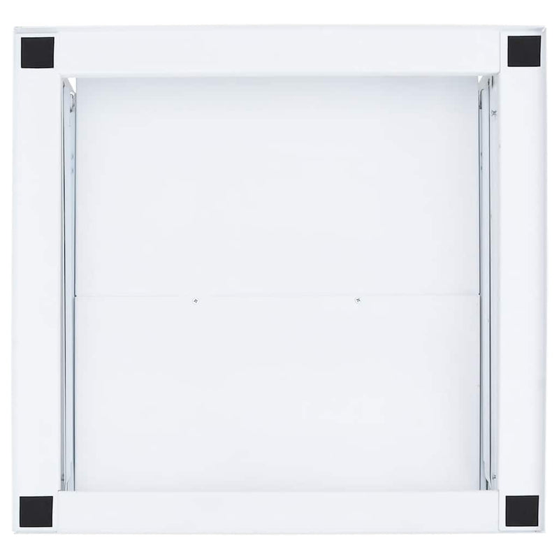 vidaXL Washing Machine Pedestal with Pull-out Shelf White