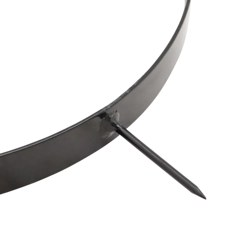 vidaXL Garden Lawn Roller Pull with Aerator Clamps Black 63 L Iron