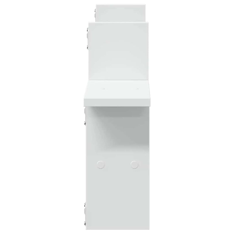 Wall Shelves 2 pcs White 38x12x38 cm Engineered Wood