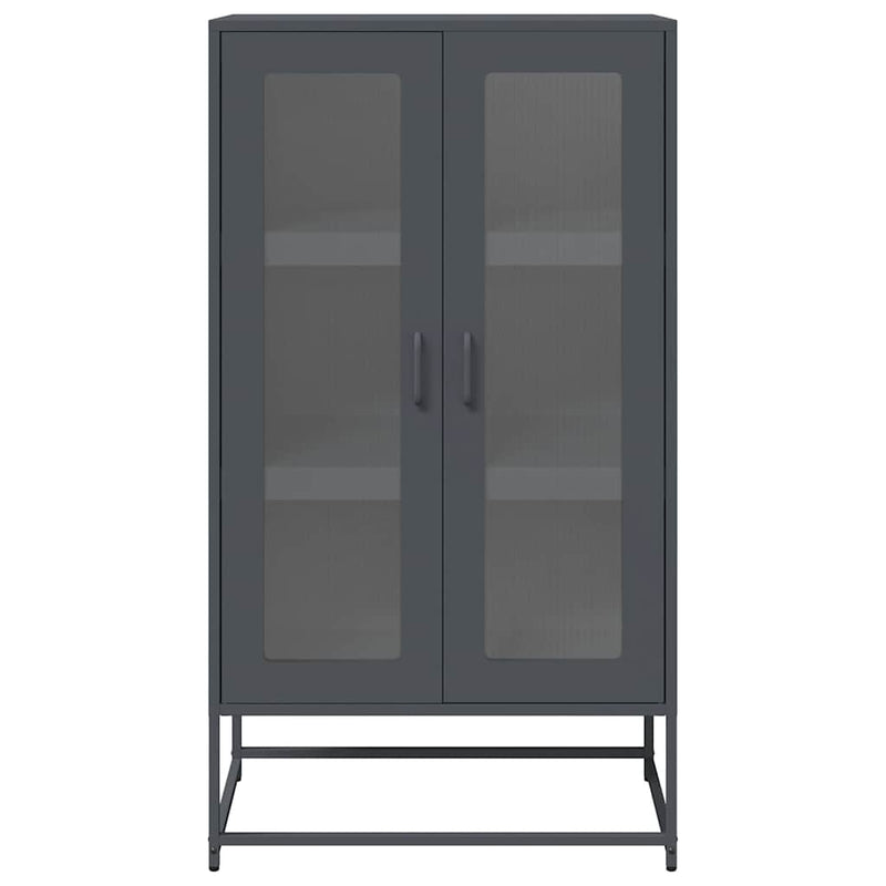 vidaXL Highboard Anthracite 68x39x123 cm Steel