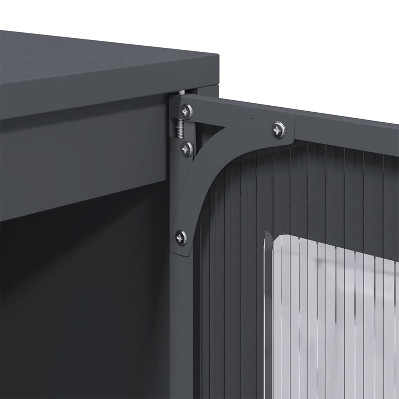 vidaXL Highboard Anthracite 68x39x123 cm Steel