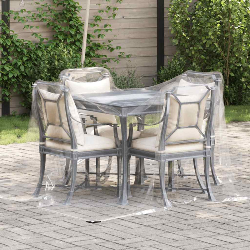 vidaXL Clear Tarpaulin with Eyelets 2x3 m PVC