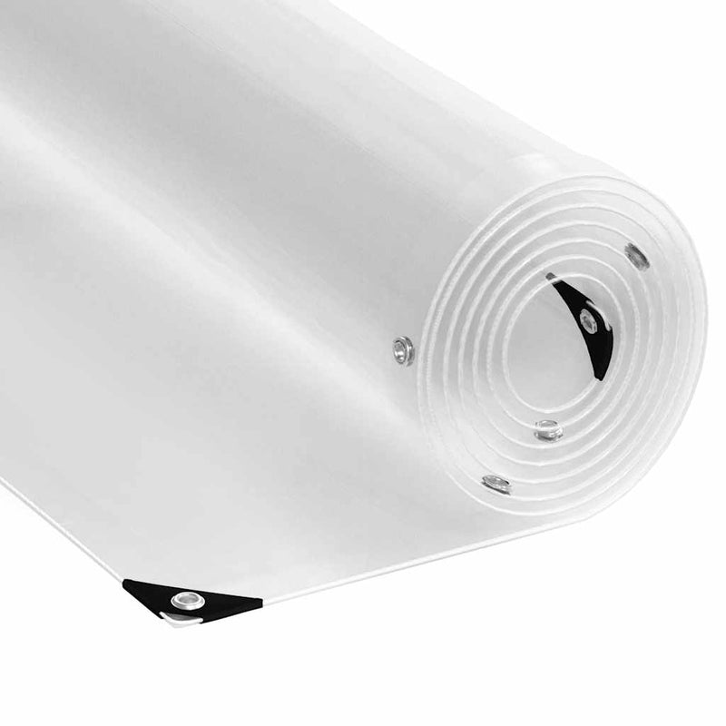 vidaXL Clear Tarpaulin with Eyelets 3x6 m PVC