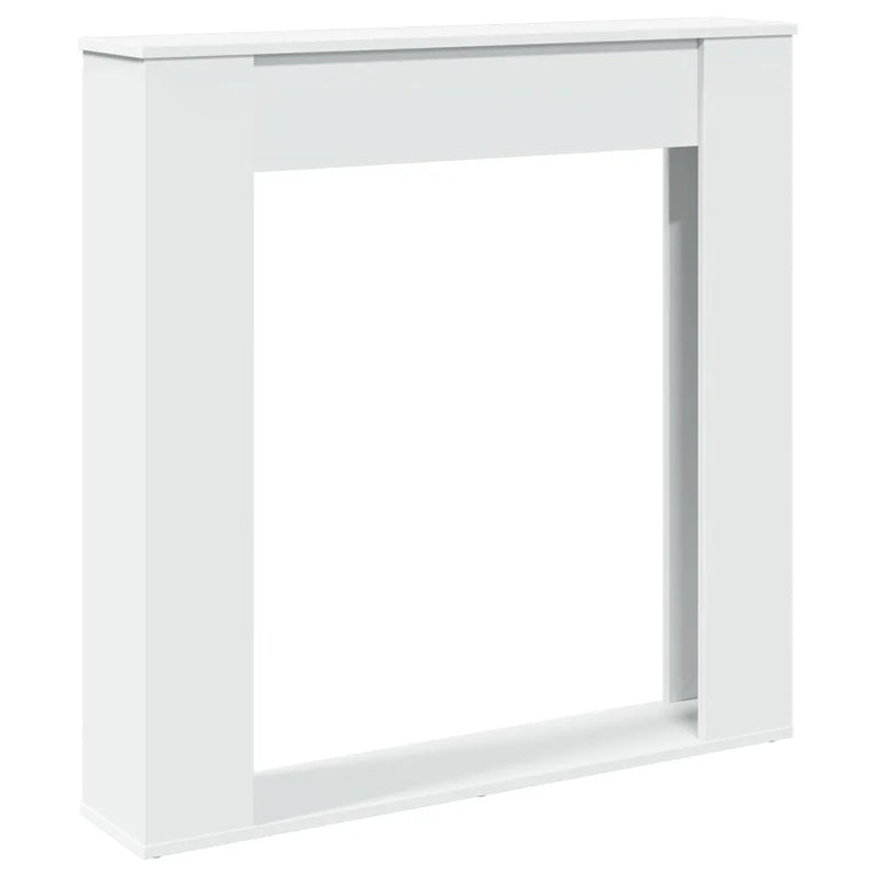 Fireplace Surround White 100x20x100 cm Engineered Wood