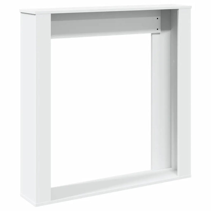 Fireplace Surround White 100x20x100 cm Engineered Wood