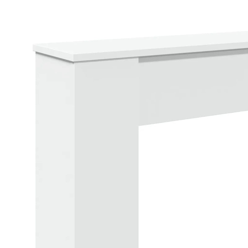 Fireplace Surround White 100x20x100 cm Engineered Wood