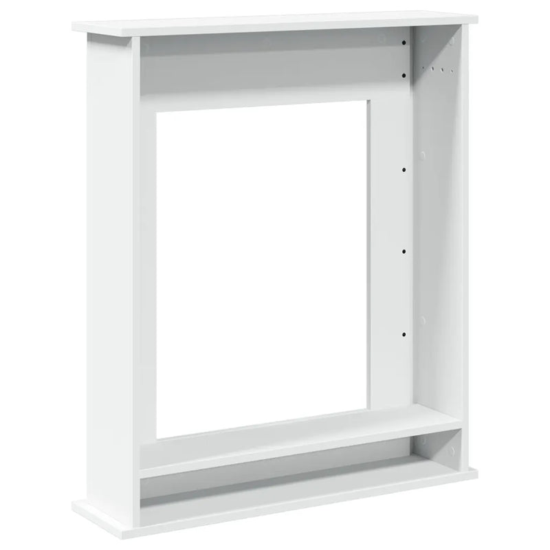 Fireplace Surround White 75x20x87,5 cm Engineered Wood