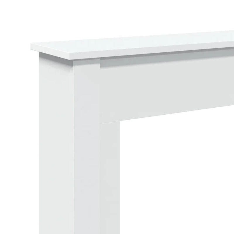 Fireplace Surround White 75x20x87,5 cm Engineered Wood