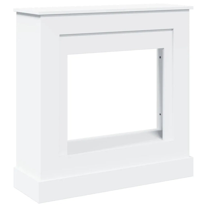 Fireplace Surround White 90x30x90 cm Engineered Wood