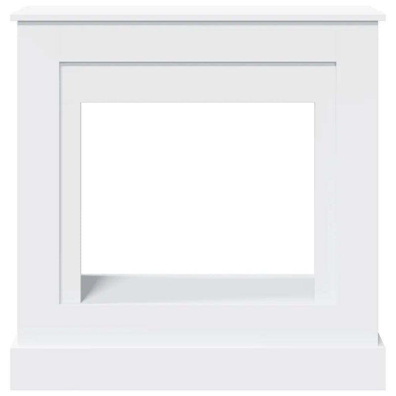 Fireplace Surround White 90x30x90 cm Engineered Wood