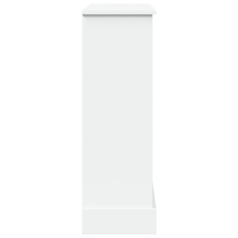 Fireplace Surround White 90x30x90 cm Engineered Wood