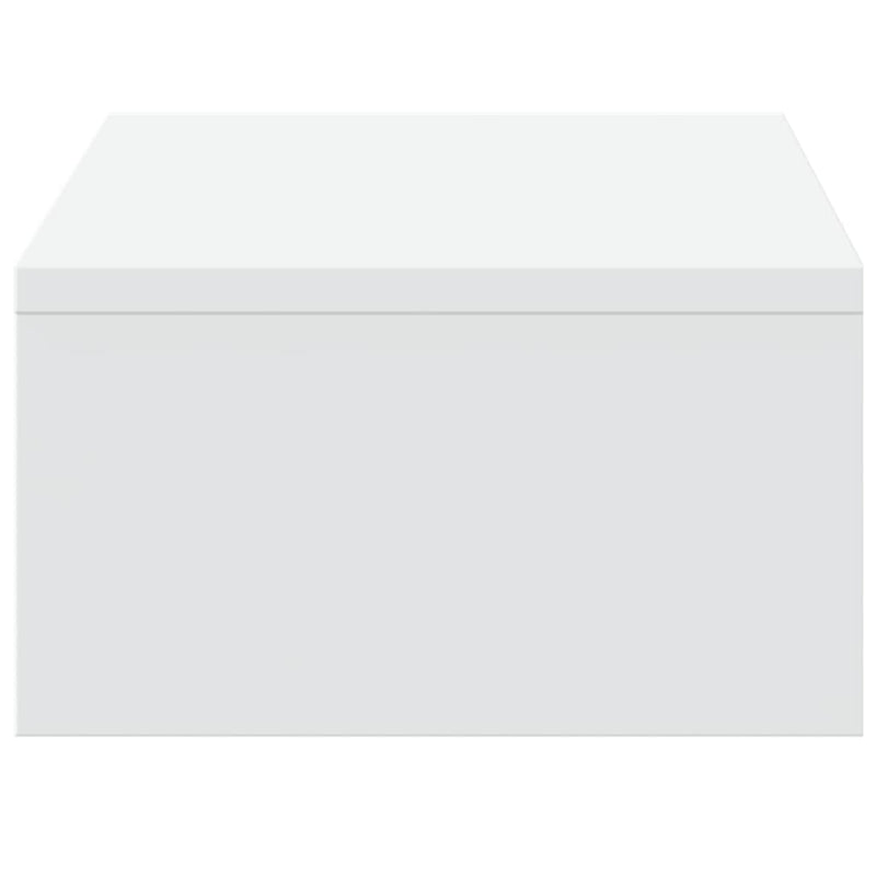 Monitor Stand with Drawers White 50x27x15 cm Engineered Wood