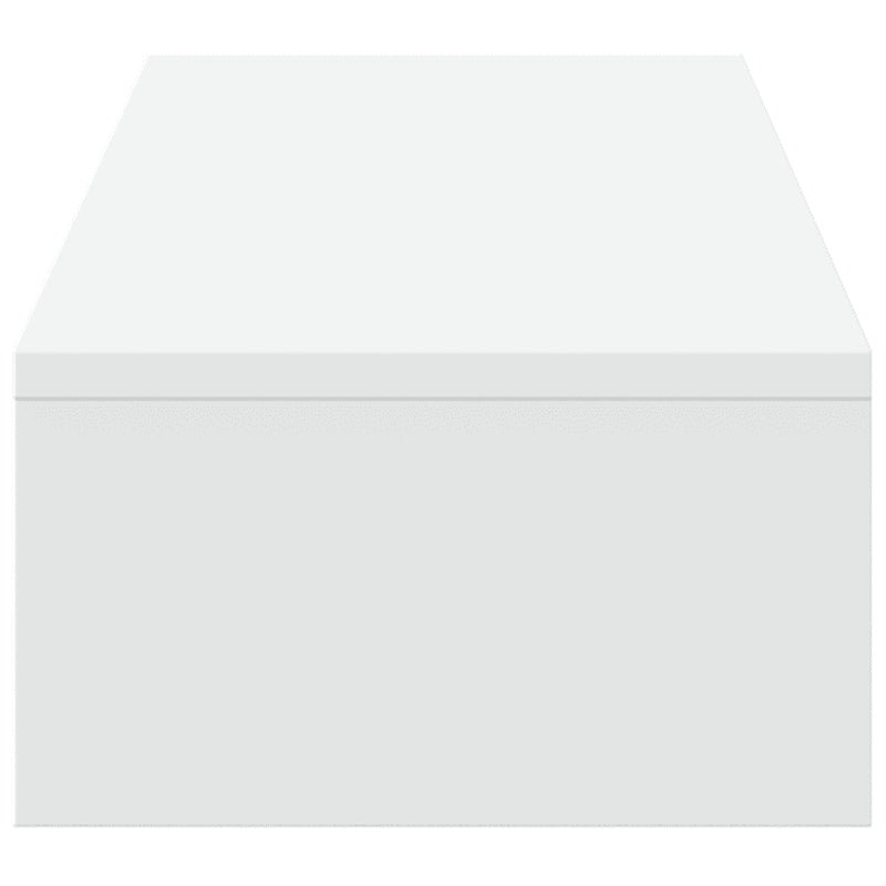 Monitor Stand with Drawers White 100x27x15 cm Engineered Wood