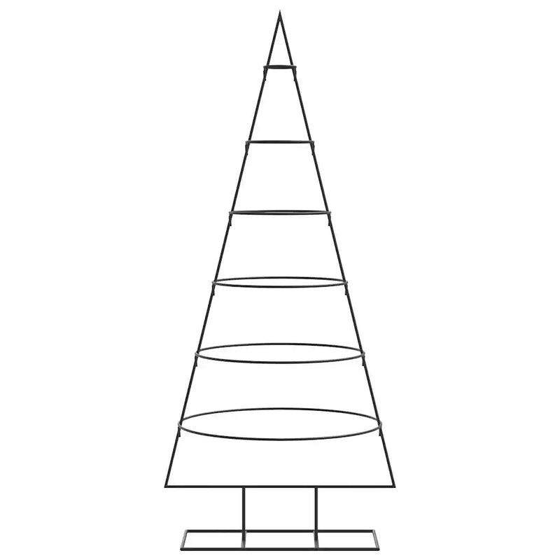 Metal Christmas Tree for Decoration Black 150 cm
