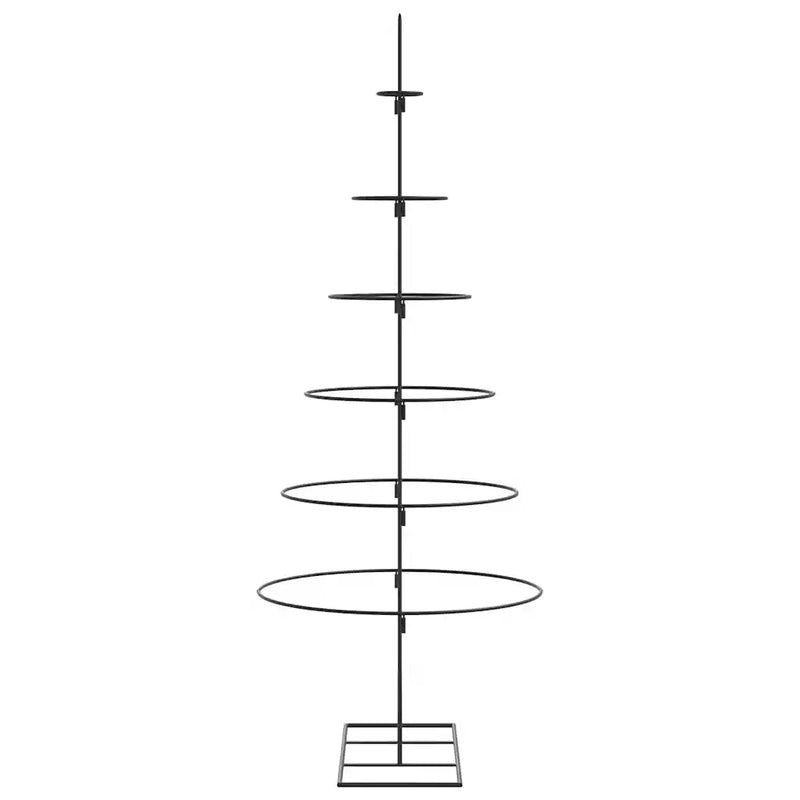 Metal Christmas Tree for Decoration Black 150 cm