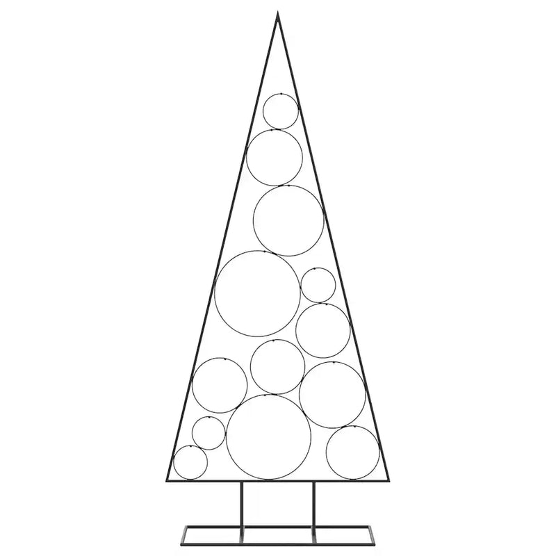 Metal Christmas Tree for Decoration Black 150 cm