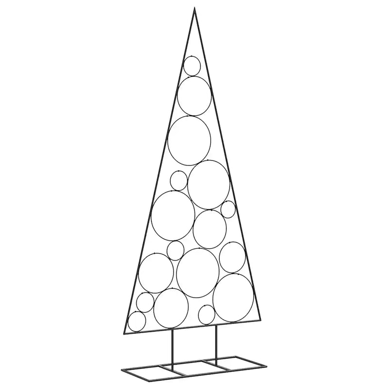 Metal Christmas Tree for Decoration Black 180 cm